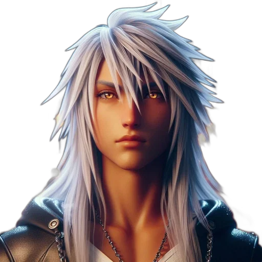 face, jacket, hair, concept art transparent PNG cut-out