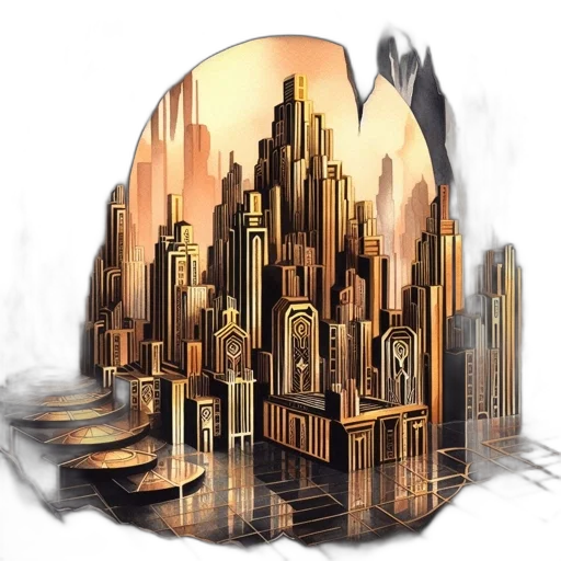 building, concept art, comic book art, fantasy art transparent PNG cut-out