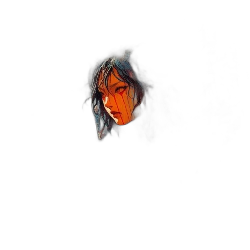 face, mask, staff, hair transparent PNG cut-out