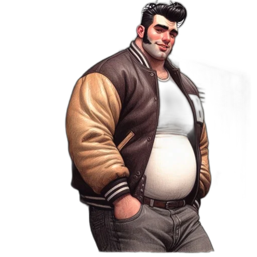 jacket, staff, concept art, comic book art transparent PNG cut-out