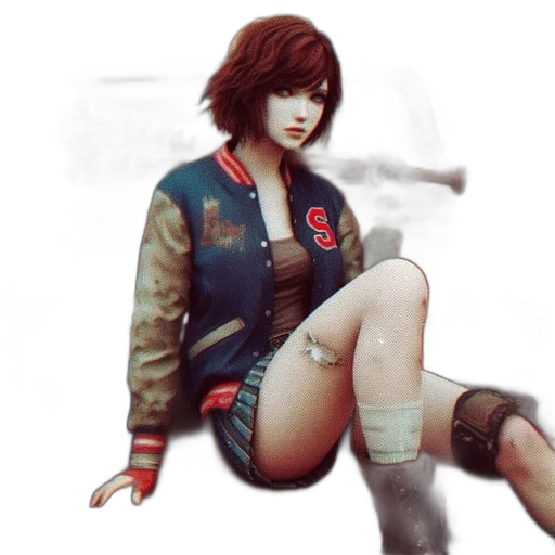 jacket, concept art, cyberpunk, photorealistic transparent PNG cut-out
