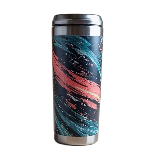 bottle, vaporwave, outer space, thermos transparent PNG cut-out