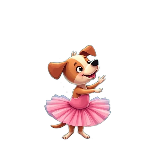 dress, staff, animal, cartoon transparent PNG cut-out