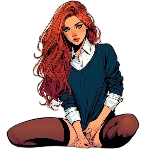 comic book art, cartoon, concept art, fantasy art transparent PNG cut-out