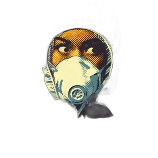 mask, face, robot, creature transparent PNG cut-out