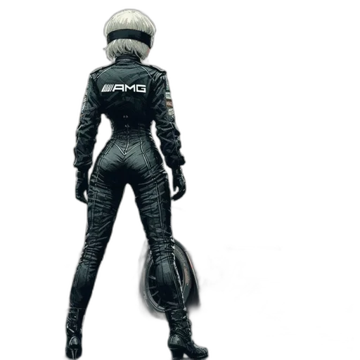 jacket, robot, mask, staff transparent PNG cut-out