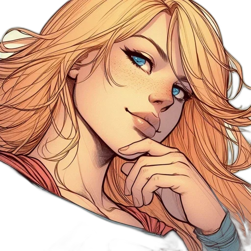 comic book art, fantasy art, concept art, cartoon transparent PNG cut-out