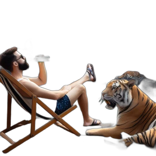 animal, furniture, concept art, photorealistic transparent PNG cut-out