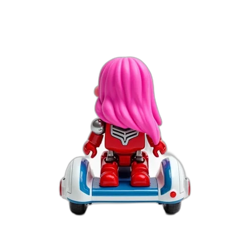 car, robot, hair, 3d render transparent PNG cut-out
