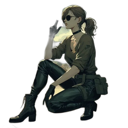 jacket, staff, weapon, concept art transparent PNG cut-out