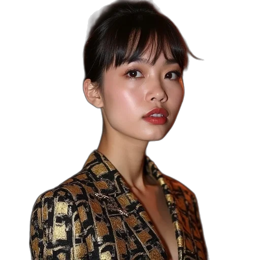 jacket, dress, face, staff transparent PNG cut-out