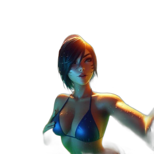 dress, robot, face, staff transparent PNG cut-out