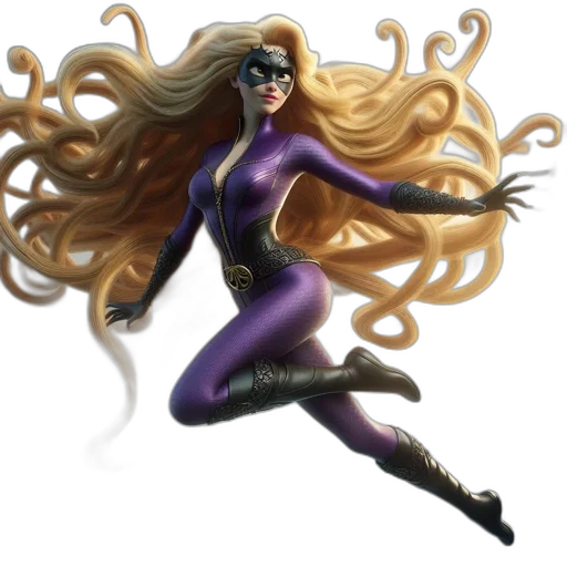 hair, comic book art, concept art, fantasy art transparent PNG cut-out