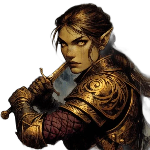 sword, staff, weapon, fantasy art transparent PNG cut-out