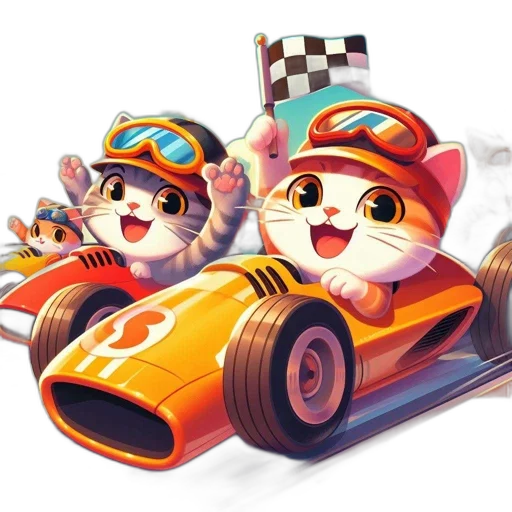 car, concept art, 3d render, pixel art transparent PNG cut-out