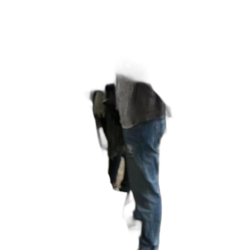 jacket, staff, hat, robot transparent PNG cut-out