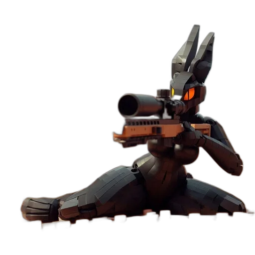 weapon, robot, staff, animal transparent PNG cut-out