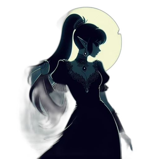 dress, crown, mask, creature transparent PNG cut-out