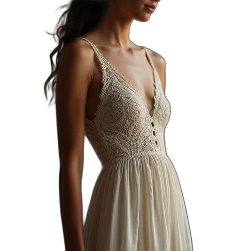 dress, earth tones, row, lace transparent PNG cut-out