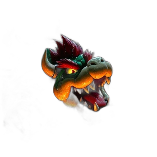 dragon, mask, creature, staff transparent PNG cut-out