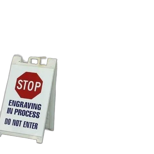 sign, warns, engraving, process transparent PNG cut-out