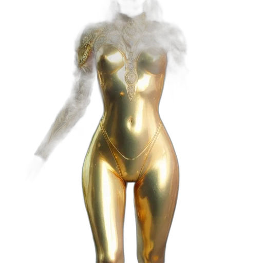 dress, mask, jewelry, 3d render transparent PNG cut-out