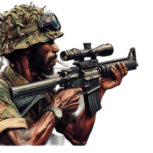 weapon, comic book art, concept art, photorealistic transparent PNG cut-out