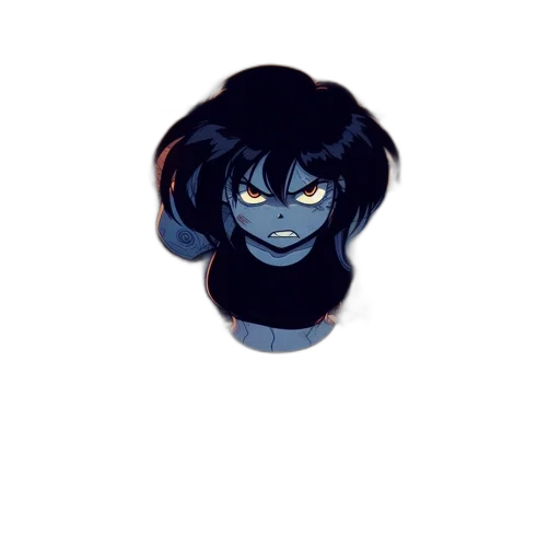face, mask, hair, creature transparent PNG cut-out