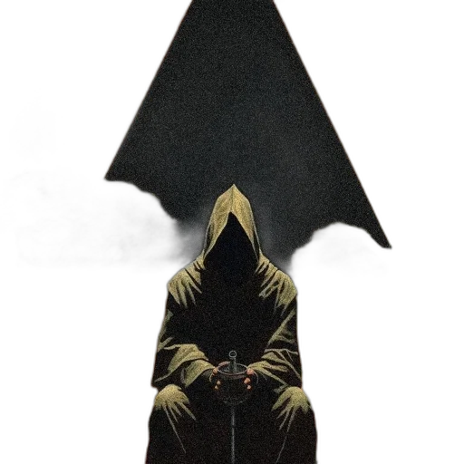mask, jacket, staff, umbrella transparent PNG cut-out