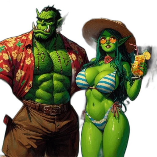 concept art, comic book art, fantasy art, pixel art transparent PNG cut-out