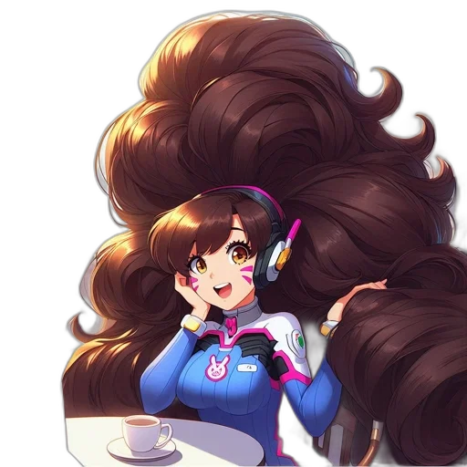 hair, staff, crown, face transparent PNG cut-out