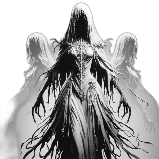 dress, creature, mask, crown transparent PNG cut-out