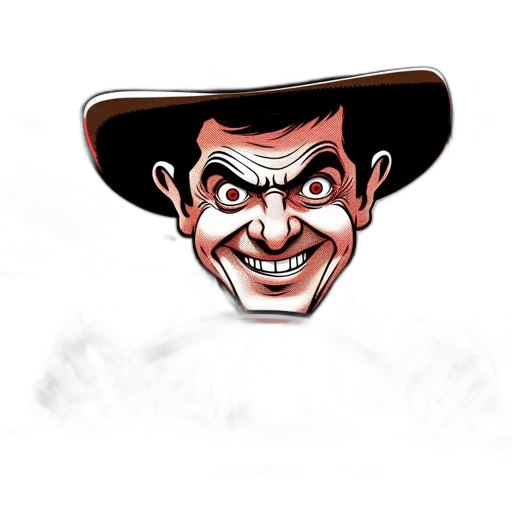 face, hat, mask, cartoon transparent PNG cut-out
