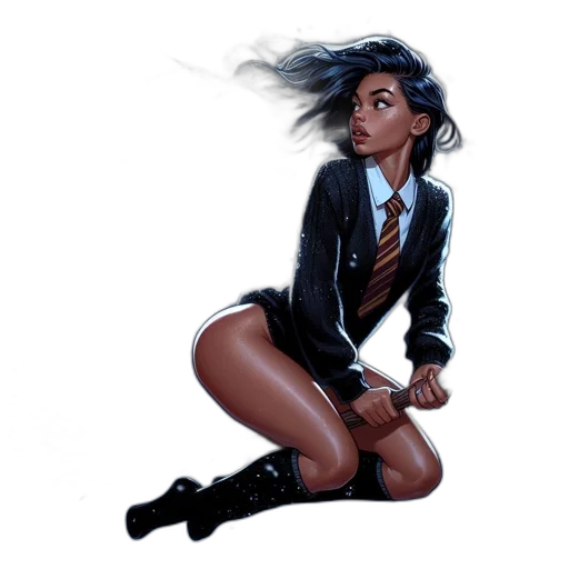 jacket, staff, comic book art, concept art transparent PNG cut-out