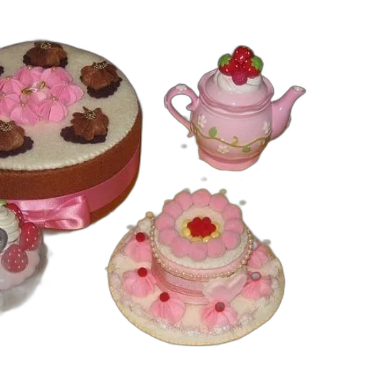 3d render, pink, teapot, sits transparent PNG cut-out