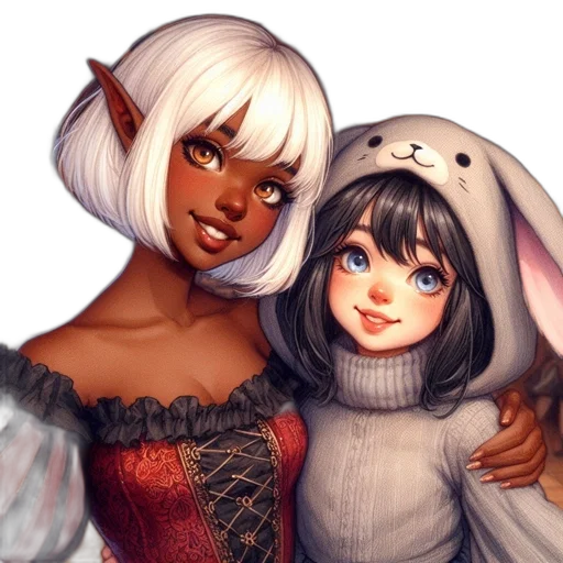 fantasy art, concept art, watercolor, anime transparent PNG cut-out