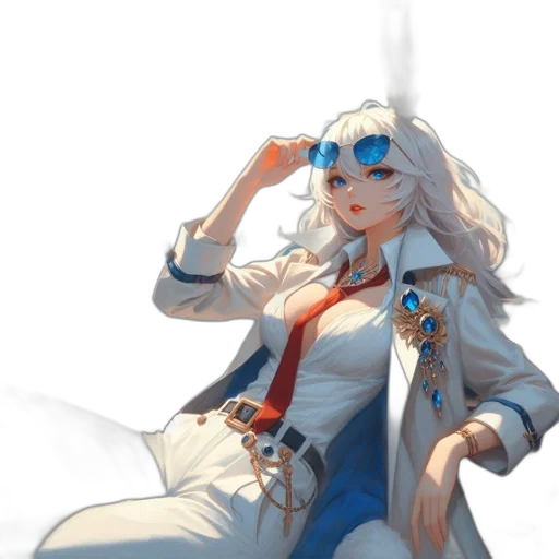 jacket, staff, weapon, crown transparent PNG cut-out