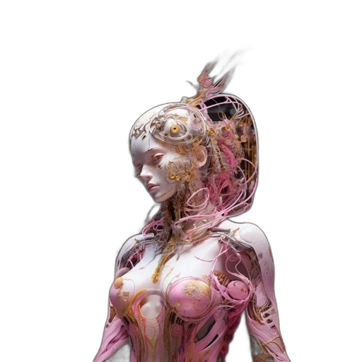 robot, mask, creature, dress transparent PNG cut-out