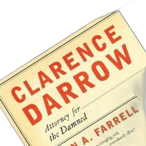 cover, clarence, darrow, attorney transparent PNG cut-out