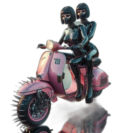 robot, mask, jacket, car transparent PNG cut-out