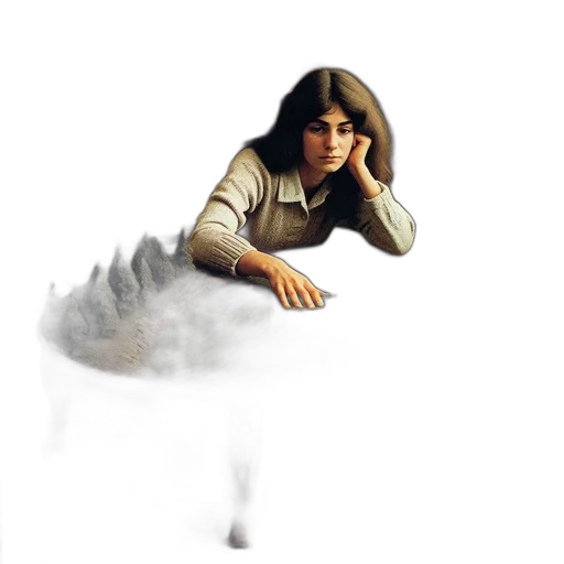 dragon, creature, hair, umbrella transparent PNG cut-out