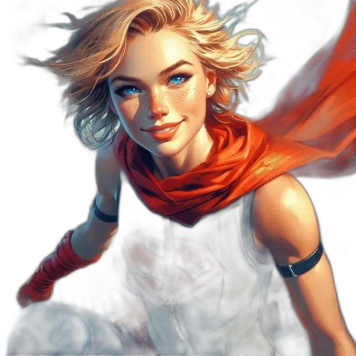 face, fantasy art, comic book art, concept art transparent PNG cut-out