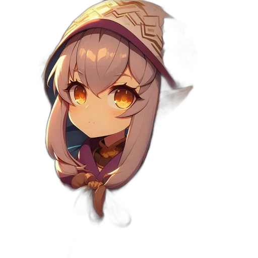 hat, staff, crown, face transparent PNG cut-out