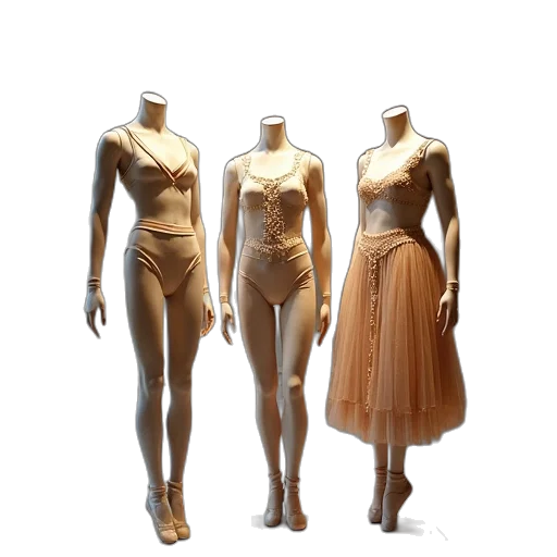 dress, concept art, 3d render, earth tones transparent PNG cut-out
