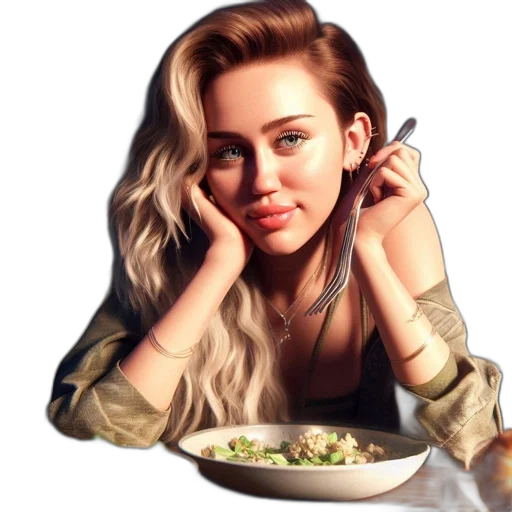 food, jewelry, hair, face transparent PNG cut-out