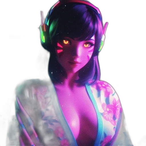 robot, staff, fantasy art, cyberpunk transparent PNG cut-out