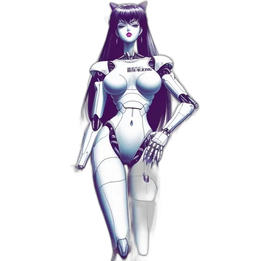 robot, dress, staff, concept art transparent PNG cut-out