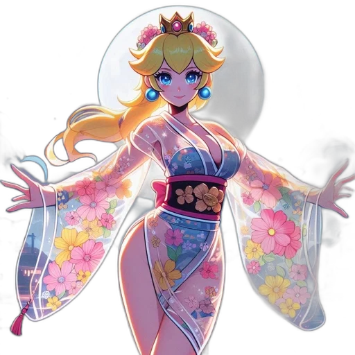 dress, crown, concept art, vaporwave transparent PNG cut-out