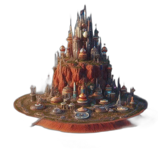 crown, hat, 3d render, concept art transparent PNG cut-out