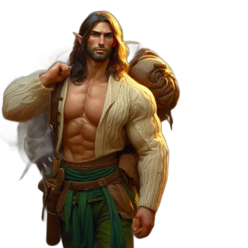 jacket, sword, concept art, fantasy art transparent PNG cut-out